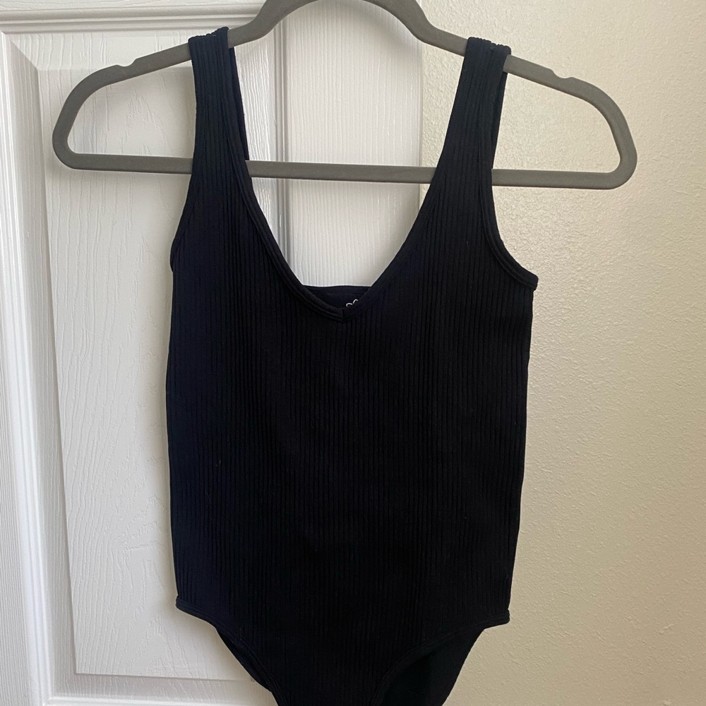 Black tank top body suit